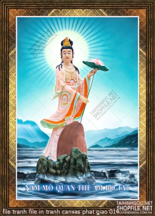 file tranh file in tranh canvas phat giao 014