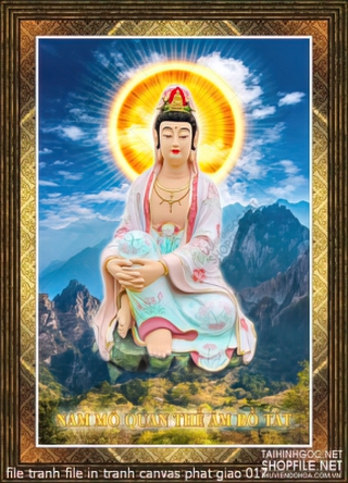 file tranh file in tranh canvas phat giao 017