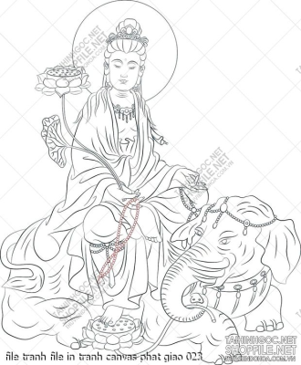 file tranh file in tranh canvas phat giao 023