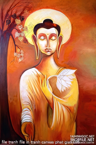 file tranh file in tranh canvas phat giao 026