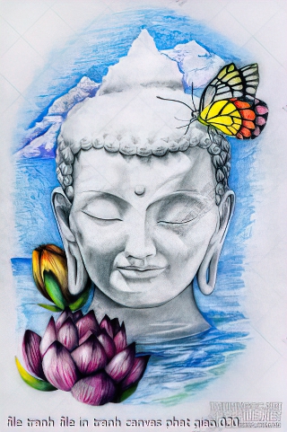 file tranh file in tranh canvas phat giao 030