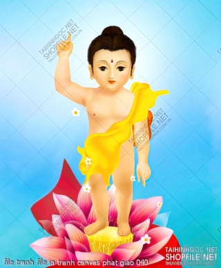 file tranh file in tranh canvas phat giao 040