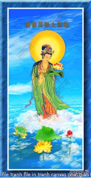 file tranh file in tranh canvas phat giao 045