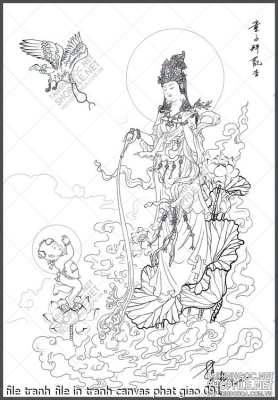 file tranh file in tranh canvas phat giao 091