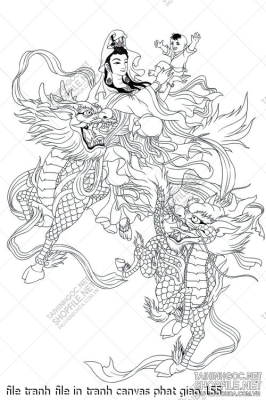 file tranh file in tranh canvas phat giao 155