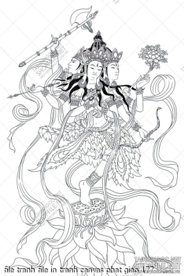 file tranh file in tranh canvas phat giao 177