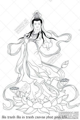 file tranh file in tranh canvas phat giao 186
