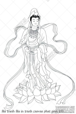 file tranh file in tranh canvas phat giao 190