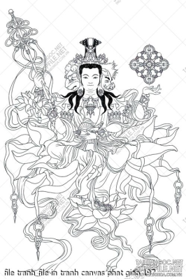 file tranh file in tranh canvas phat giao 197
