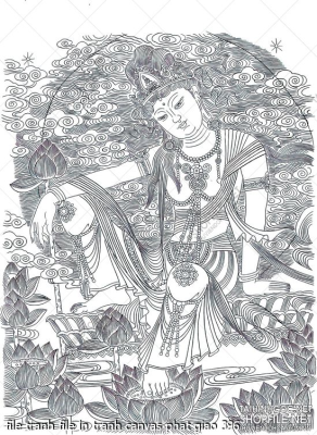 file tranh file in tranh canvas phat giao 396