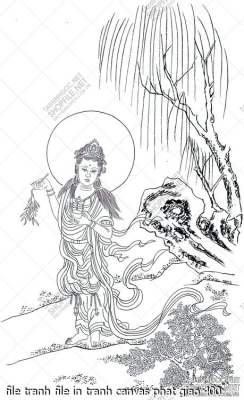 file tranh file in tranh canvas phat giao 400