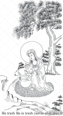 file tranh file in tranh canvas phat giao 408