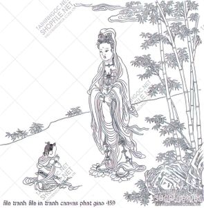 file tranh file in tranh canvas phat giao 459