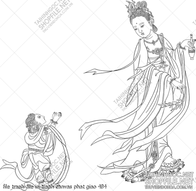 file tranh file in tranh canvas phat giao 484