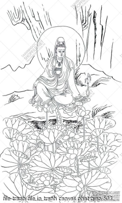 file tranh file in tranh canvas phat giao 503