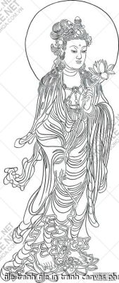 file tranh file in tranh canvas phat giao 558