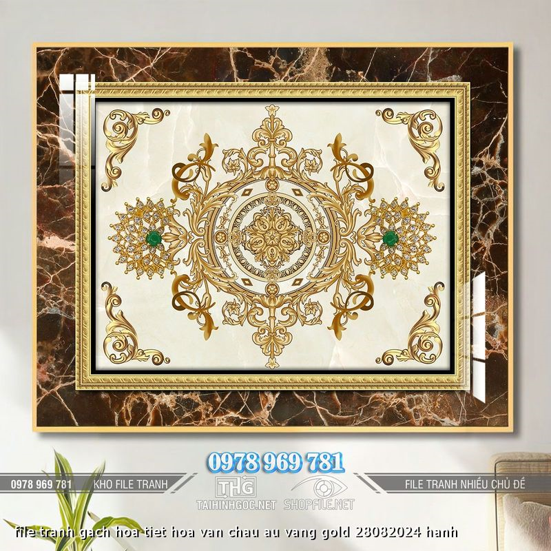 file tranh gach hoa tiet hoa van chau au vang gold 28082024 hanh
