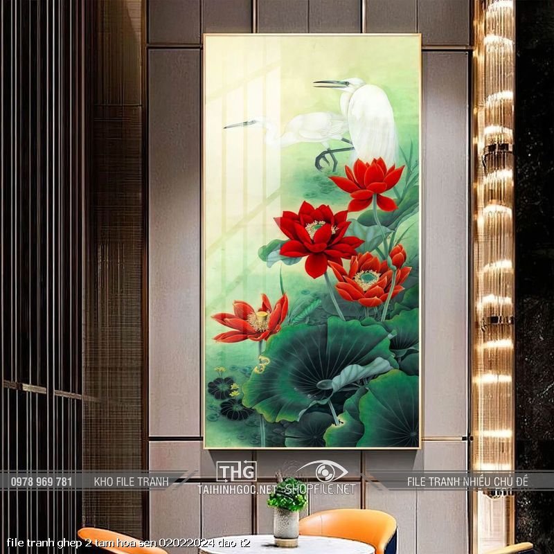 file tranh ghep 2 tam hoa sen 02022024 dao t2