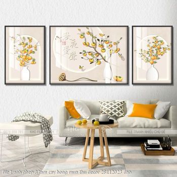 file tranh ghep 3 tam cay hong mua thu decor 28112023 dao