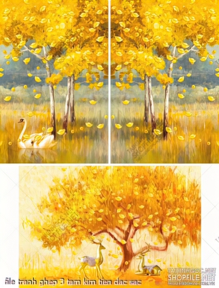 file tranh ghep 3 tam kim tien dac sac