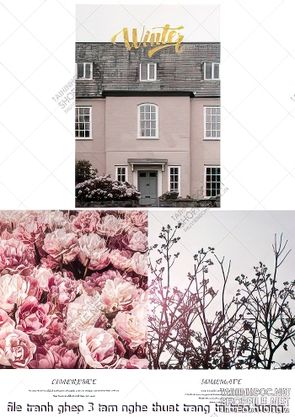 file tranh ghep 3 tam nghe thuat trang tri treo tuong