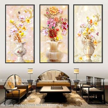 file tranh ghep bo 3 tranh binh hoa 2212024 ho