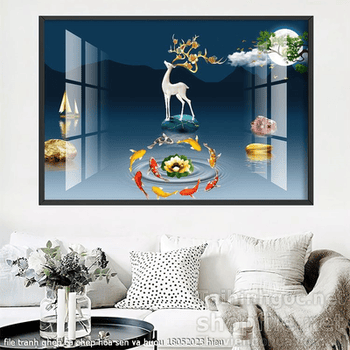 file tranh ghep ca chep hoa sen va huou 18052023 hieu