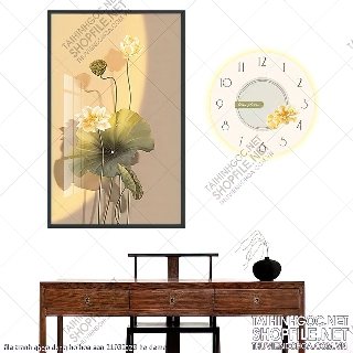 file tranh ghep dong ho hoa sen 21032023 ho