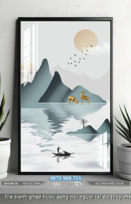 file tranh ghep huou song nui nguoi lai do thuy mac 05082024 phu