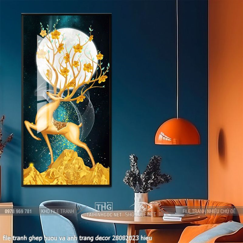 file tranh ghep huou va anh trang decor 28082023 hieu