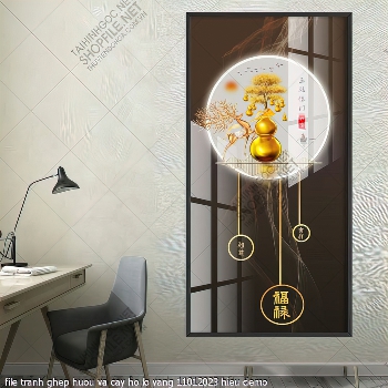 file tranh ghep huou va cay ho lo vang 11012023 hieu