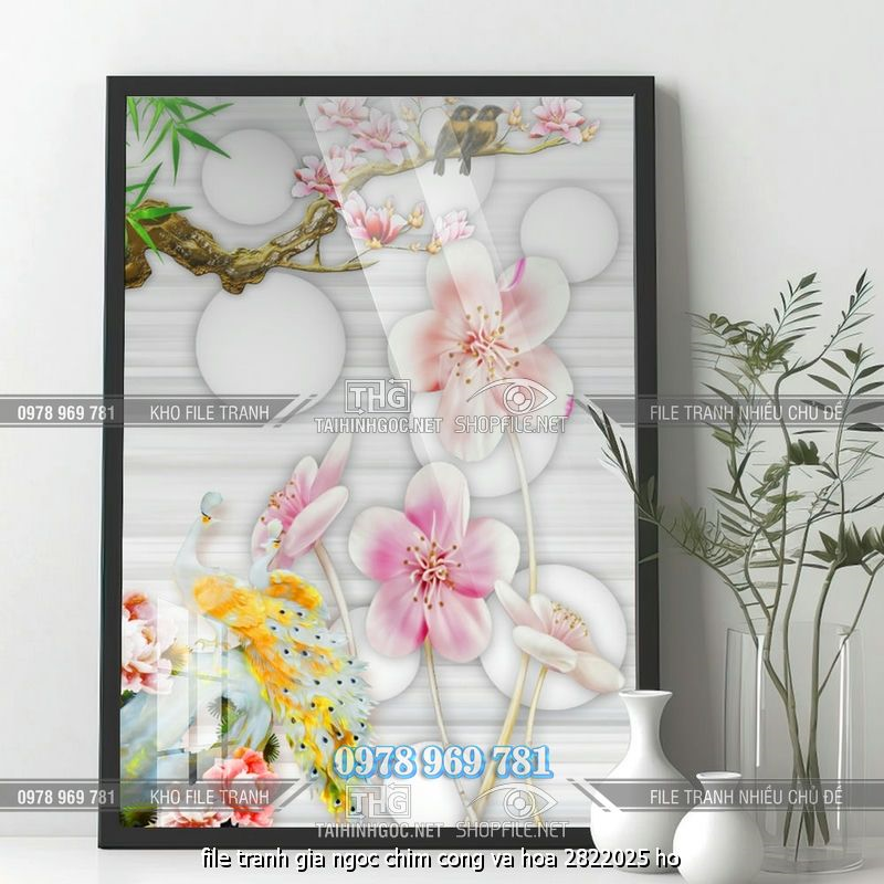 file tranh gia ngoc chim cong va hoa 2822025 ho