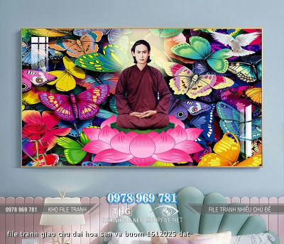 file tranh giao chu dai hoa sen va buom 1512025 dat