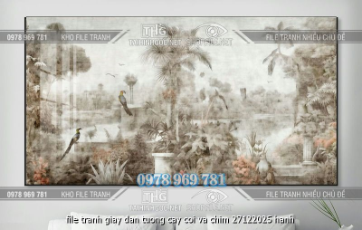 file tranh giay dan tuong cay coi va chim 27122025 hanh