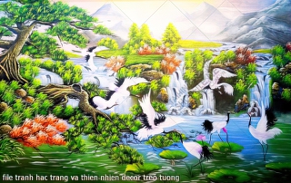 file tranh hac trang va thien nhien decor treo tuong