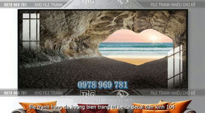 file tranh hang da huong bien trang tri be ca decal dan kinh 104