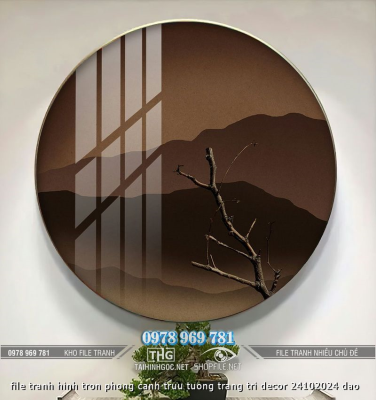 file tranh hinh tron phong canh truu tuong trang tri decor 24102024 dao