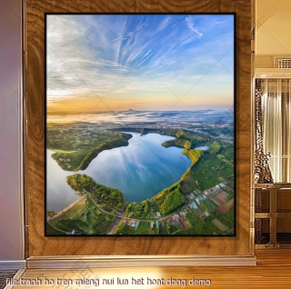 tranh ha noi file tranh ho tren mieng nui lua het hoat dong