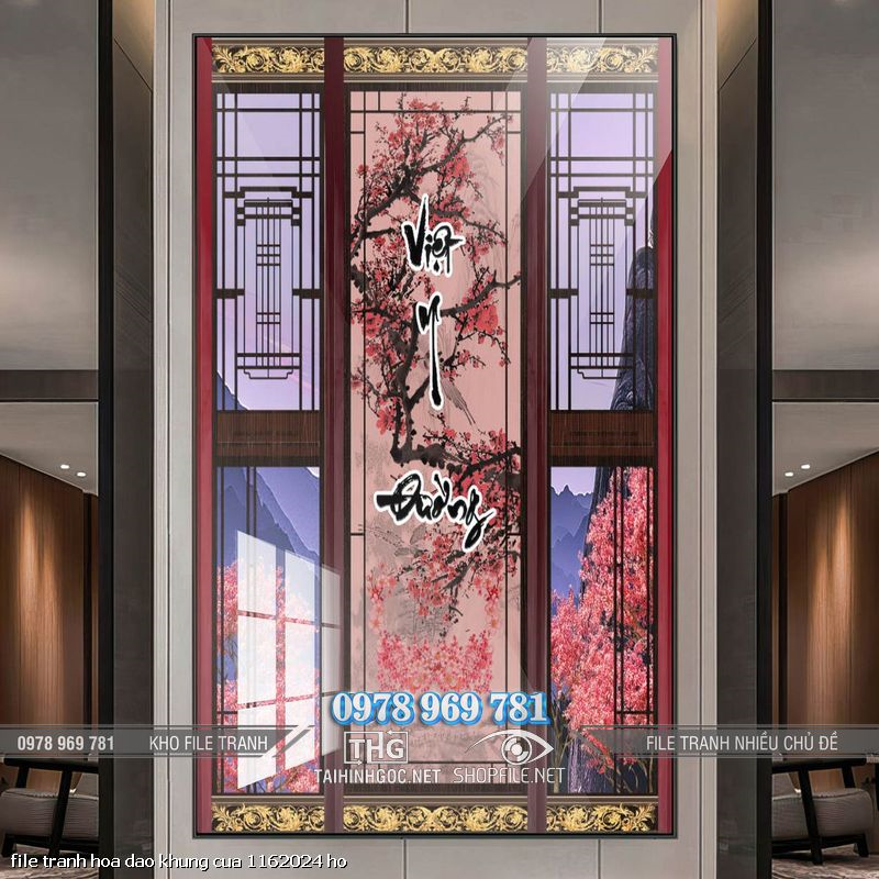 file tranh hoa dao khung cua 1162024 ho