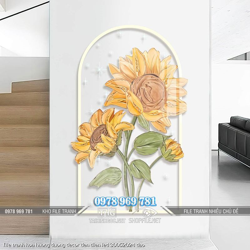 file tranh hoa huong duong decor den dien led 30052024 dao