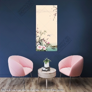 file tranh hoa mau don va doi chim 16122022 hieu