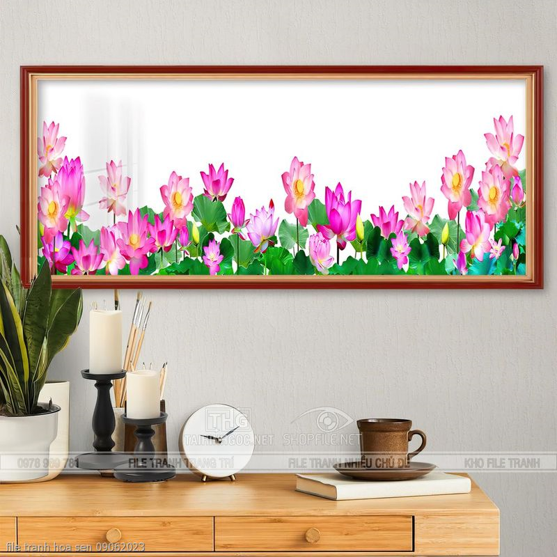 file tranh hoa sen 3d 27062023