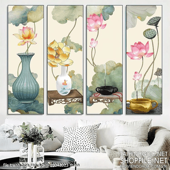 file tranh hoa sen 4 tam 18042023 thien