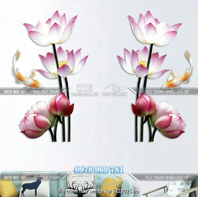 file tranh hoa sen ca koi 5122025 ho