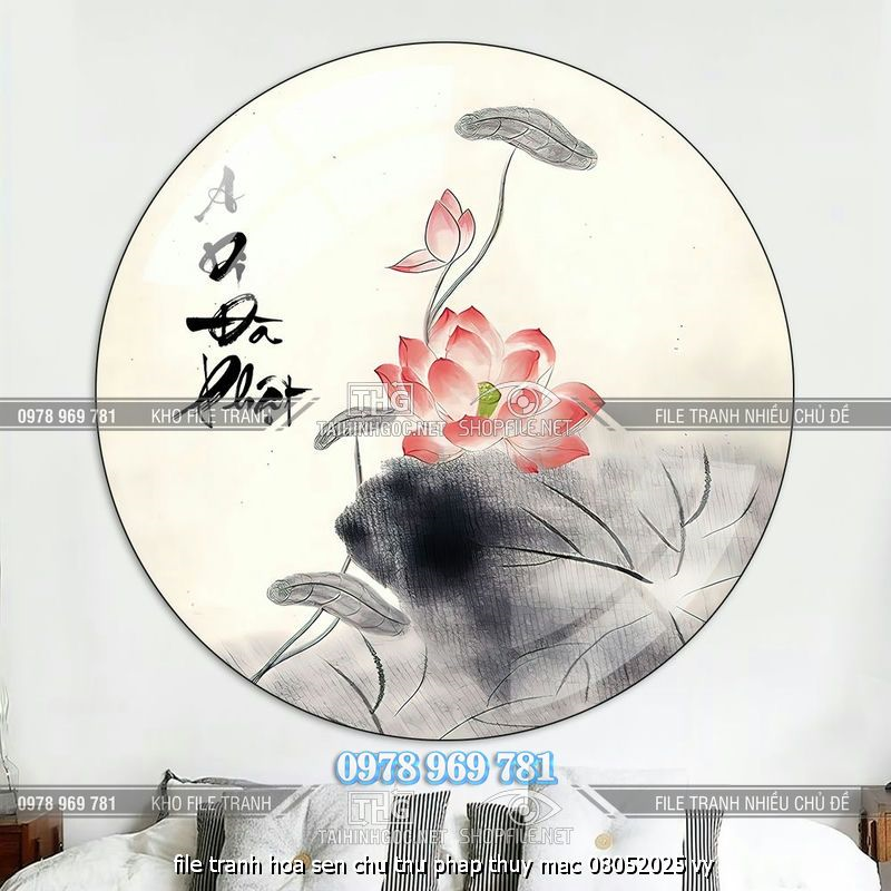 file tranh hoa sen chu thu phap thuy mac 08052025 vy