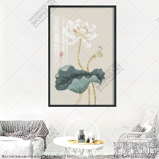 file tranh hoa sen chuon chuon