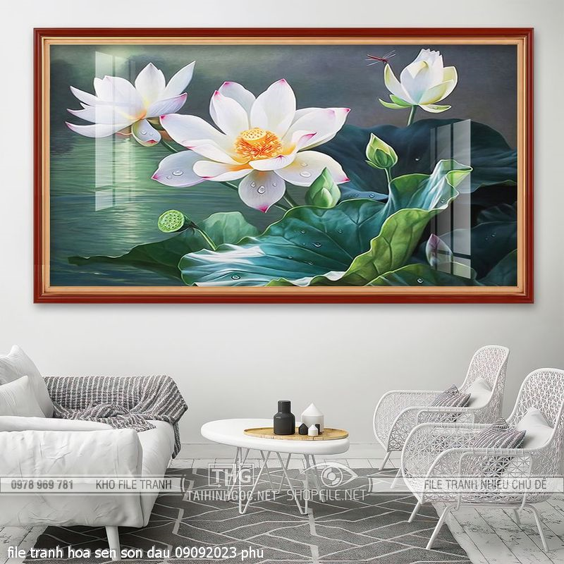file tranh hoa sen son dau 09092023 phu