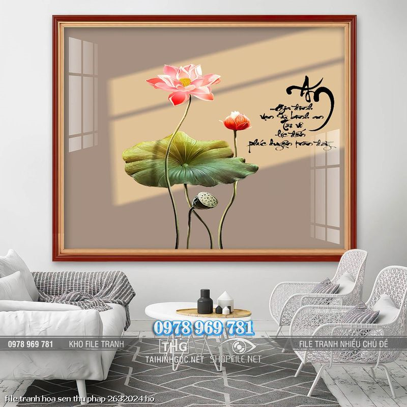 file tranh hoa sen thu phap 2632024 ho