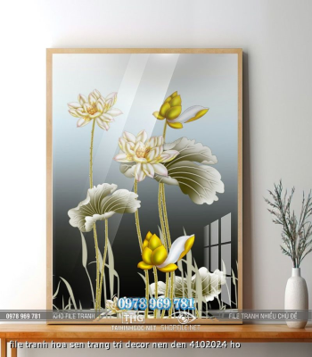 file tranh hoa sen trang tri decor nen den 4102024 ho