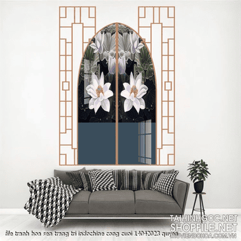 file tranh hoa sen trang tri indochine cong cuoi 14042023 quyen